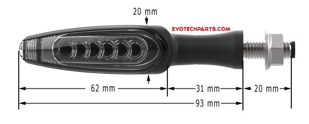 Sequential LED Blinker von Evotech Performance 1 Paar